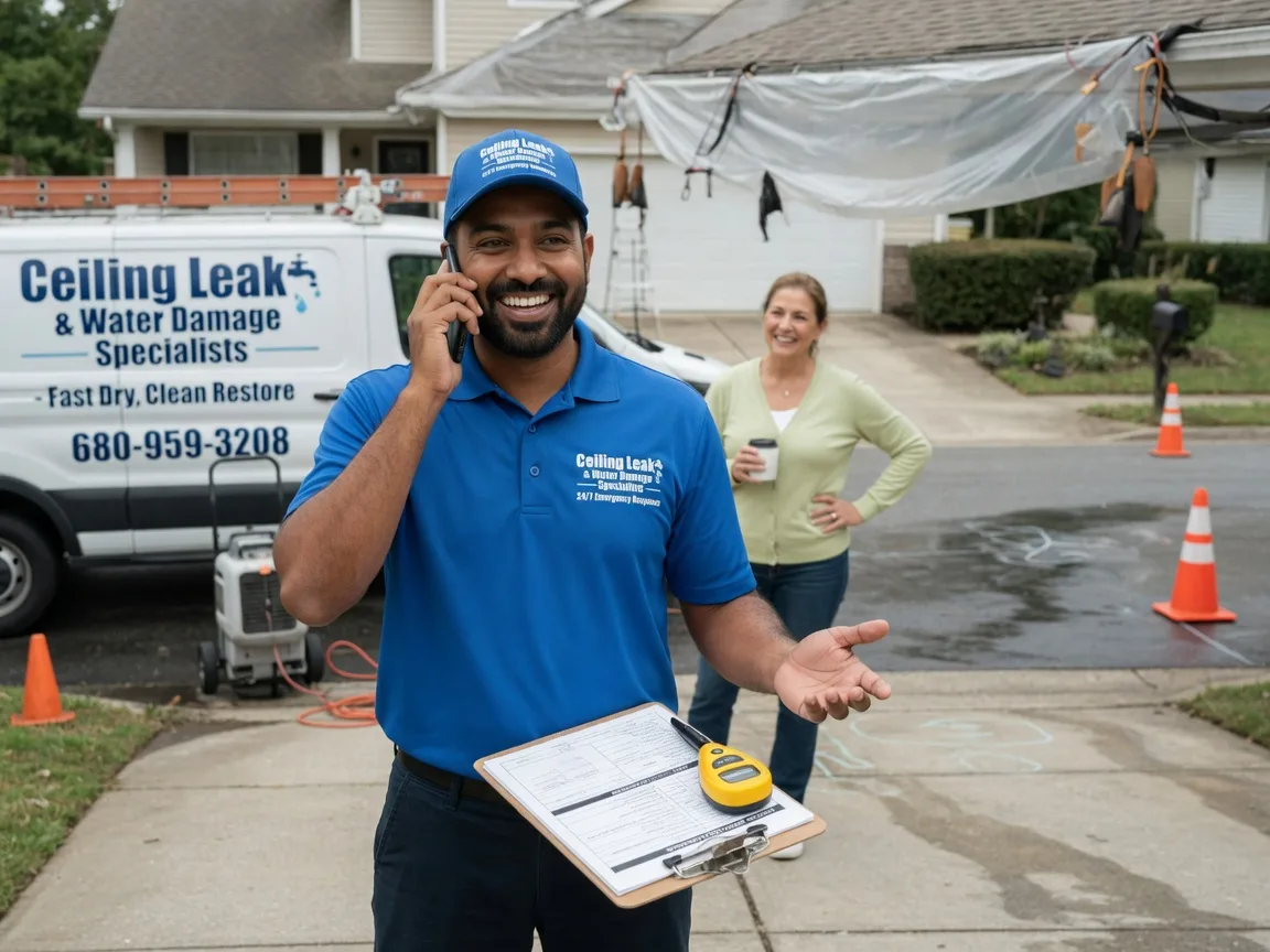 Ceiling Leak Cleanup Arnoldsville, GA FAQs
